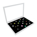 Enamel Pin Badge Collection Case, Wall-Mountable Shadow Box Display – Silverstar Pins