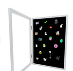 Enamel Pin Badge Collection Case, Wall-Mountable Shadow Box Display – Silverstar Pins