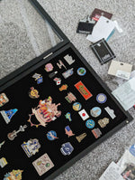 Enamel Pin Badge Collection Case, Wall-Mountable Shadow Box Display – Silverstar Pins
