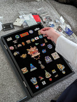 Enamel Pin Badge Collection Case, Wall-Mountable Shadow Box Display – Silverstar Pins