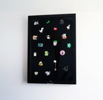 Enamel Pin Badge Collection Case, Wall-Mountable Shadow Box Display – Silverstar Pins
