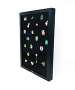 Enamel Pin Badge Collection Case, Wall-Mountable Shadow Box Display – Silverstar Pins